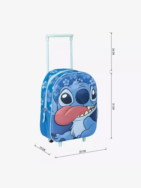 Logigraf Schulranzen Trolley Grundschule Blau mit Flaschenhalter