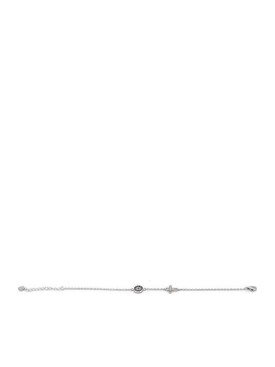 Goldschmied Silberarmband Auge Zielscheibe Kreuz