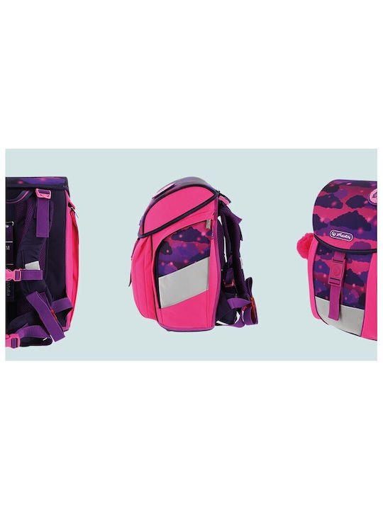 Herlitz School Bag Backpack Elementary, Elementary Multicolour with Water Bottle Holder 19Liters