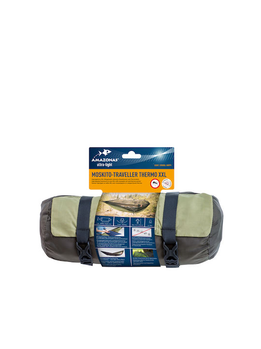 Amazonas Traveller Thermo Xxl Αιώρα King Size Υφασμάτινη Πράσινη 305x160εκ. Amazonas Traveller Thermo Xxl Αιώρα King Size Υφασμάτινη Πράσινη 305x160εκ.