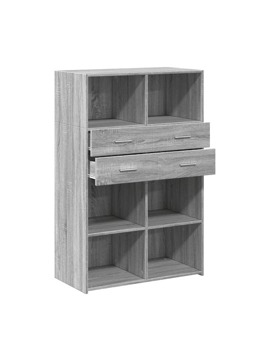 Regal-Einheit Aufbewahrung L80xB42.5xH124cm
