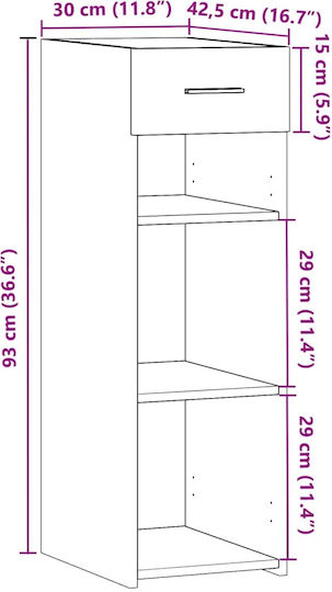 Rack de depozitare L30xW42.5xH93buc
