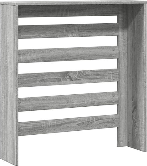 vidaXL Gray Particleboard Radiator Cover 78x20x82cm