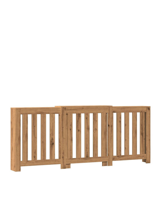 vidaXL Husă Pentru Radiator Din PAL Maro 205x21.5x83.5cm
