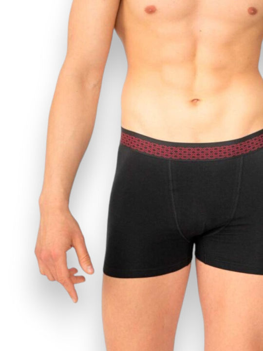 Nina Club Men's Boxer Black & Red