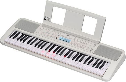 Yamaha Keyboard EZ-310 with Keys with Music Stand White