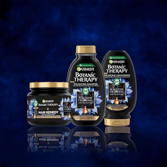 Garnier Therapy Magnetic Charcoal Cleansing Shampoos Reconstruction/Nourishment & Hydration for Oily Hair 400ml