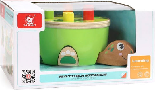 Top Bright Hammer Toy Turtle made of Wood for 24++ Months