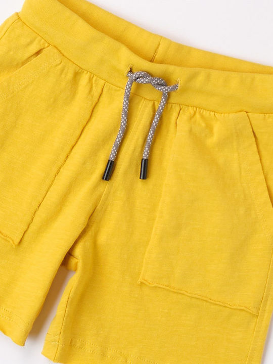 Kids' Shorts/Bermudas Fabric Short Knitted Trousers Yellow