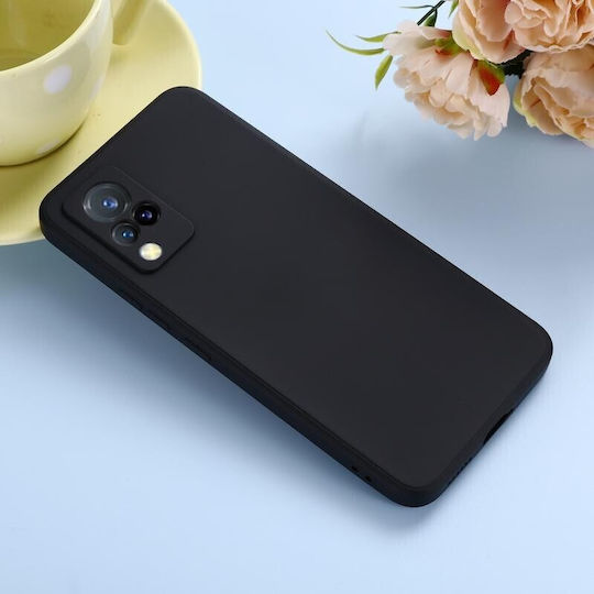 Vivo Back Cover Σιλικόνης Μαύρο (Vivo V21 5G)