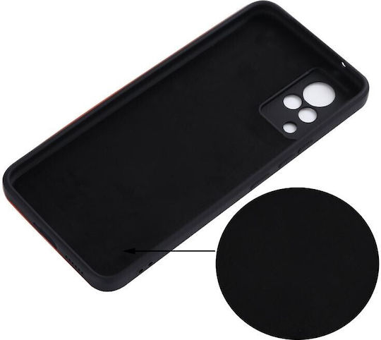 Vivo Back Cover Σιλικόνης Μαύρο (Vivo V21 5G)