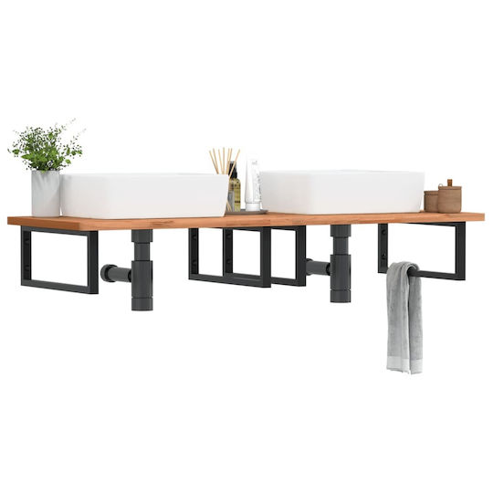 vidaXL Waschtisch ohne Waschbecken L150xB55xH2.5cm Coffee