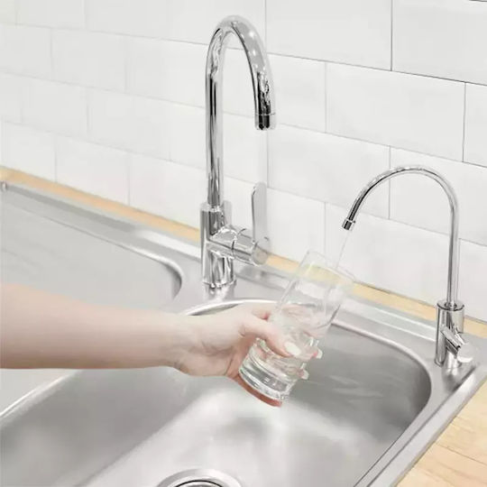 Primato Water Filtration System Triple Under Sink Micron 1/4'' with Faucet USA1GB14