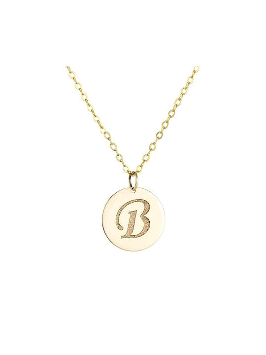 Goldsmith Halskette Monogramm aus Roségold 9 K