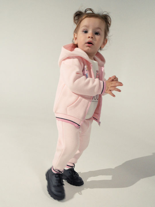 Evita Kids Set with Pants Winter 3pcs Pink