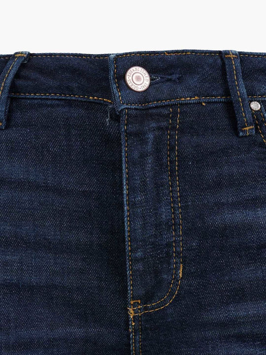 Guess Γυναικείο Jean Παντελόνι σε Skinny Εφαρμογή Σκούρο Μπλε