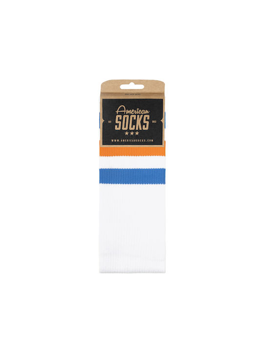 American Socks Bărbați Șosete Albe 1Pachet