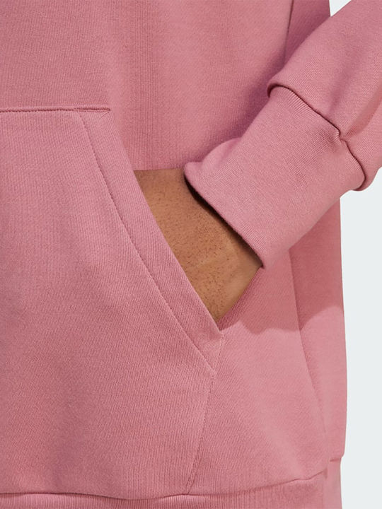 Essentials French Terry Sweatshirt mit Kapuze Deeppink