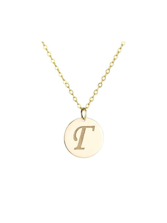 Goldsmith Necklace Monogram from Gold 9 K