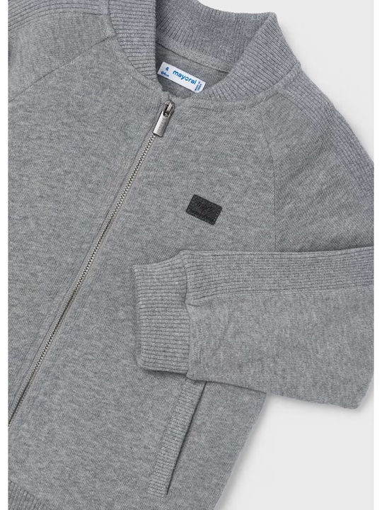 Kinderstrickjacke Baumwolle grau Wild Autumn