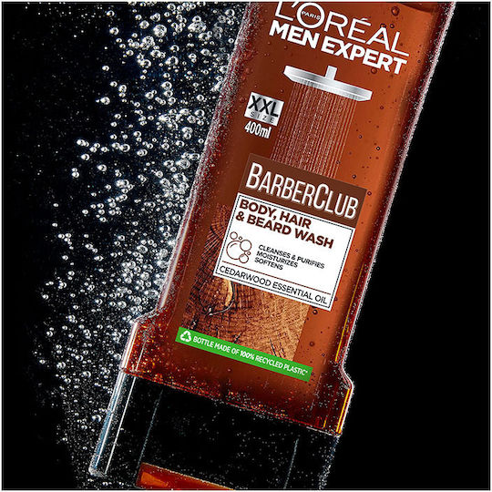 L'Oreal Paris Men Expert Barber Club Bubble Bath Gel for Men Moisturizing 400ml