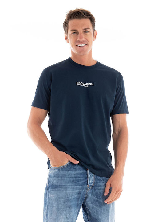 Dsquared2 Men's Short Sleeve T-shirt Navy