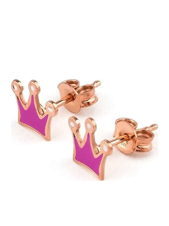 Goldsmith Crown Kids Earrings Studs Crowns from Silver