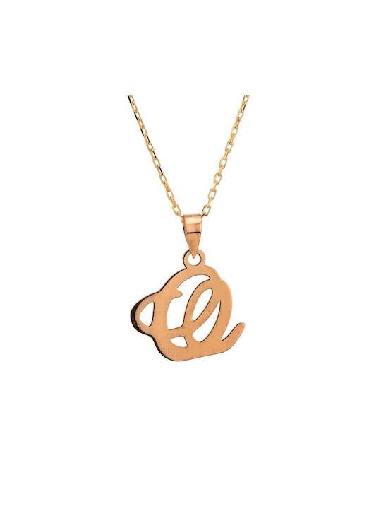 Goldsmith Necklace Monogram from Gold Plated Silver