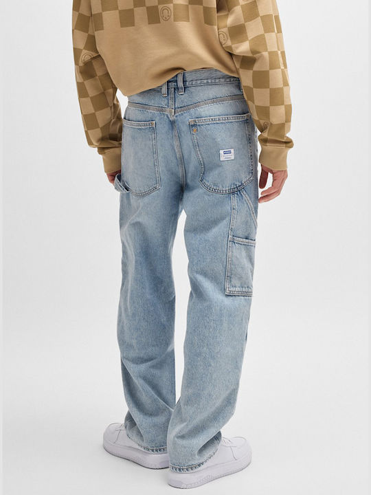 Hugo Men's Jeans Pants in Baggy Line Light Aged Denim