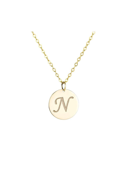 Goldsmith Necklace Monogram from Gold 9 K