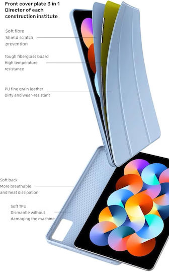 Revomag Husa Ultra Slim Flip Cover Μπλε (Xiaomi Pad 6S Pro 12.4)