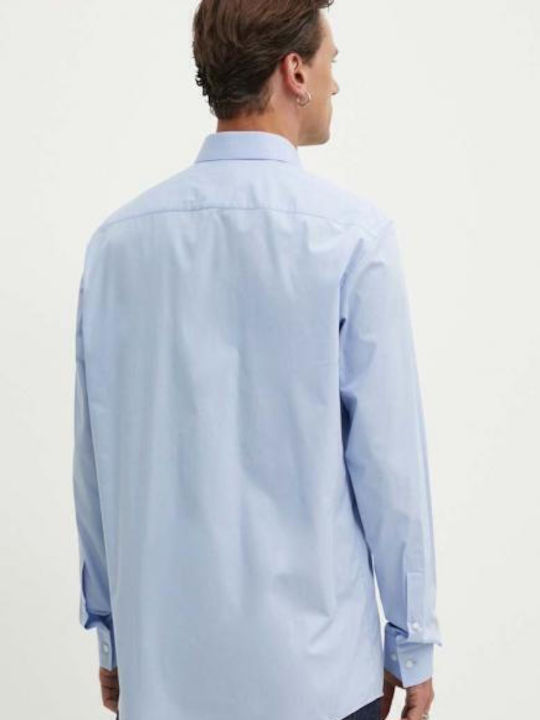 Valerio Long-sleeved Cotton Shirt Light/Pastel Blue