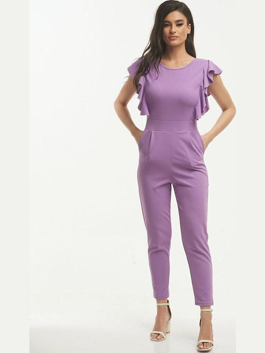 Women's Sleeveless One-piece Suit Lilac