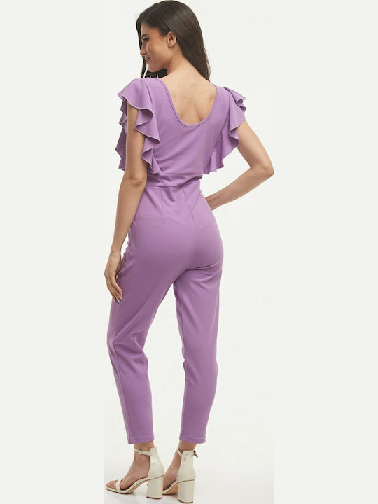 Women's Sleeveless One-piece Suit Lilac