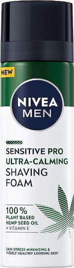Nivea Men Sensitive Pro Ultra Calming Rasierschaum mit Hanföl 200ml