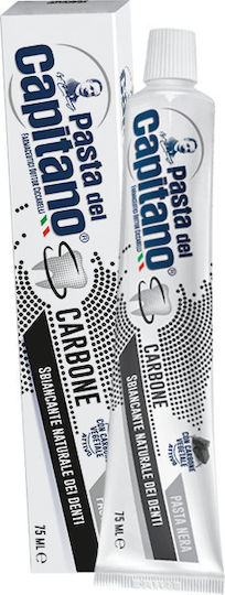 Pasta del Capitano Whitening with Active Natural Charcoal Toothpaste 75ml