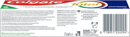 Colgate Total Whitening Zahnpasta für Aufhellung 75ml