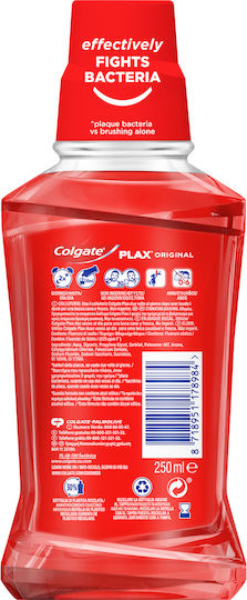 Colgate Plax Original Στοματικό Διάλυμα Καθημερινής Προστασίας κατά της Πλάκας και της Κακοσμίας 250ml