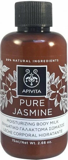 Apivita Pure Jasmine Bubble Bath Gel with Aloe Vera Soothing 75ml
