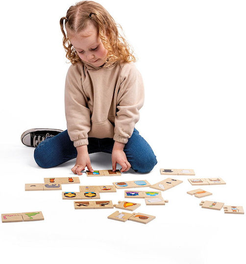 Wooden Kids Puzzle Opposite Concepts 2pcs Big Jigs