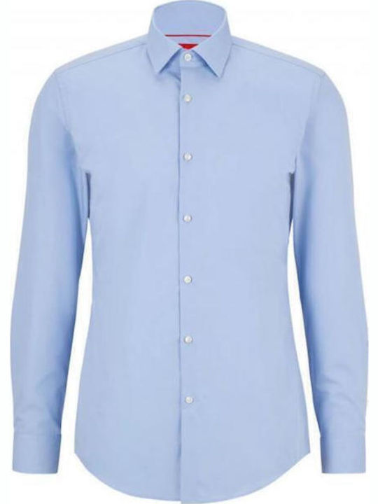 Valerio Long-sleeved Cotton Shirt Light/Pastel Blue