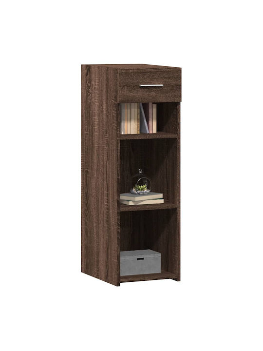 Brown Wood Bookcase 30x42.5x93cm