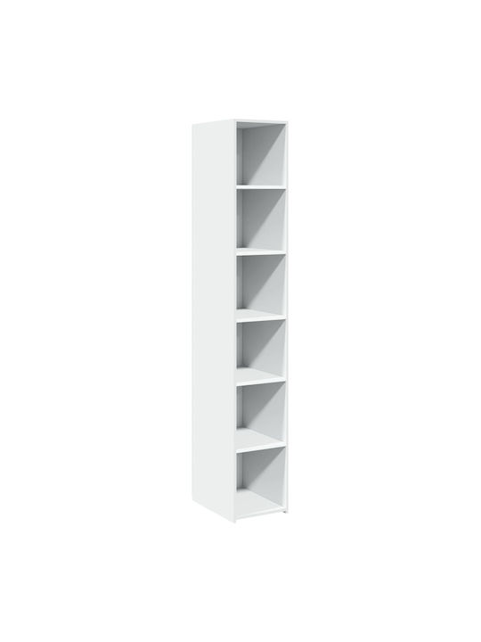 Shelving Unit Floor White 30x41x185cm