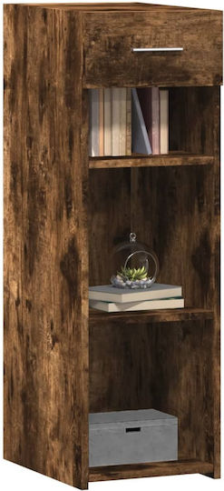 vidaXL Bookcase Smoky Oak 30x42.5x93 cm
