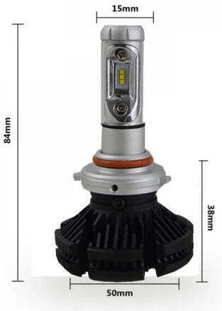 Lămpi Autoturismului H4 / H7 / H11 Canbus LED 6000K Alb rece 12-24V 50W 2buc