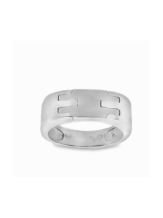 Xryseio Men's White Gold Ring 14K