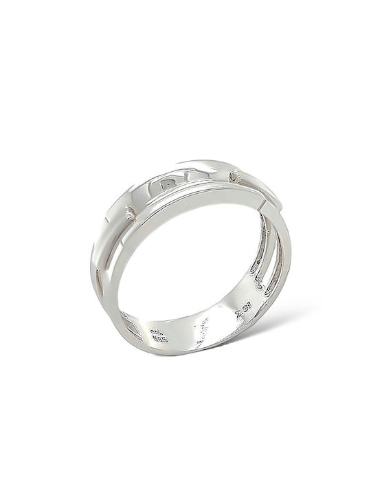 Xryseio Men's White Gold Ring 14K