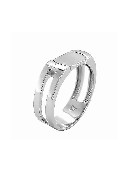 Xryseio Men's White Gold Ring 14K