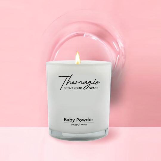 Themagio Αρωματικό Κερί Σόγιας σε Βάζο με Άρωμα Baby Powder 300gr