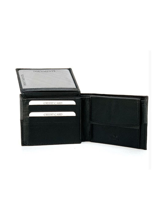 G.M Men's Leather Wallet Black